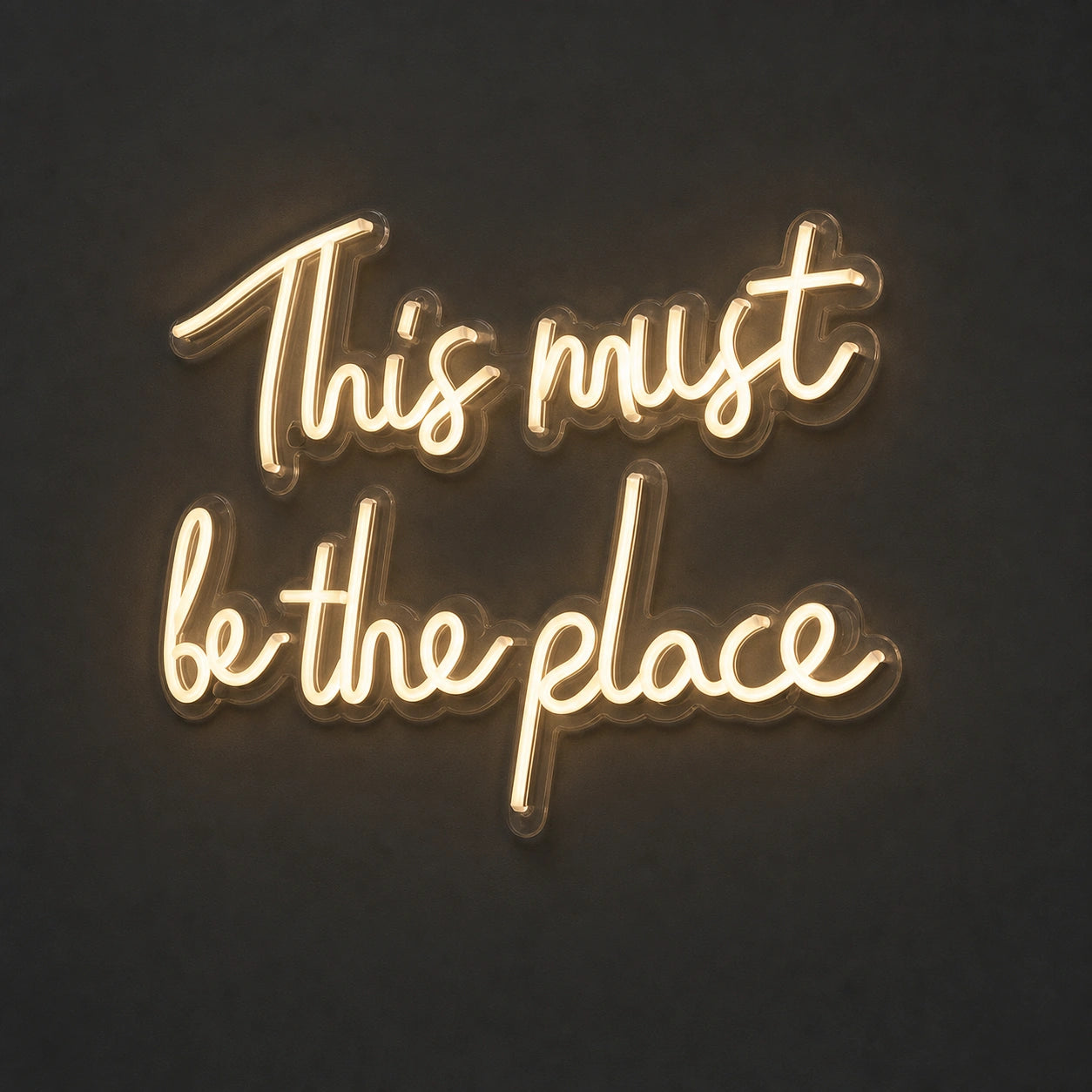 This Must Be The Place Wall Art LED Neon Sign Garage Man Cave Neon Sign main product image