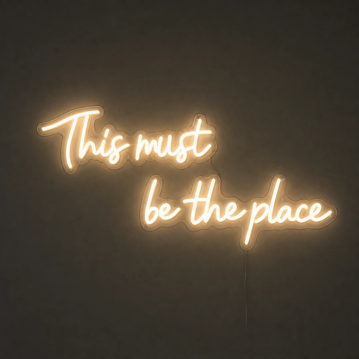 This Must Be The Place Wall Decor LED Neon Sign main product image