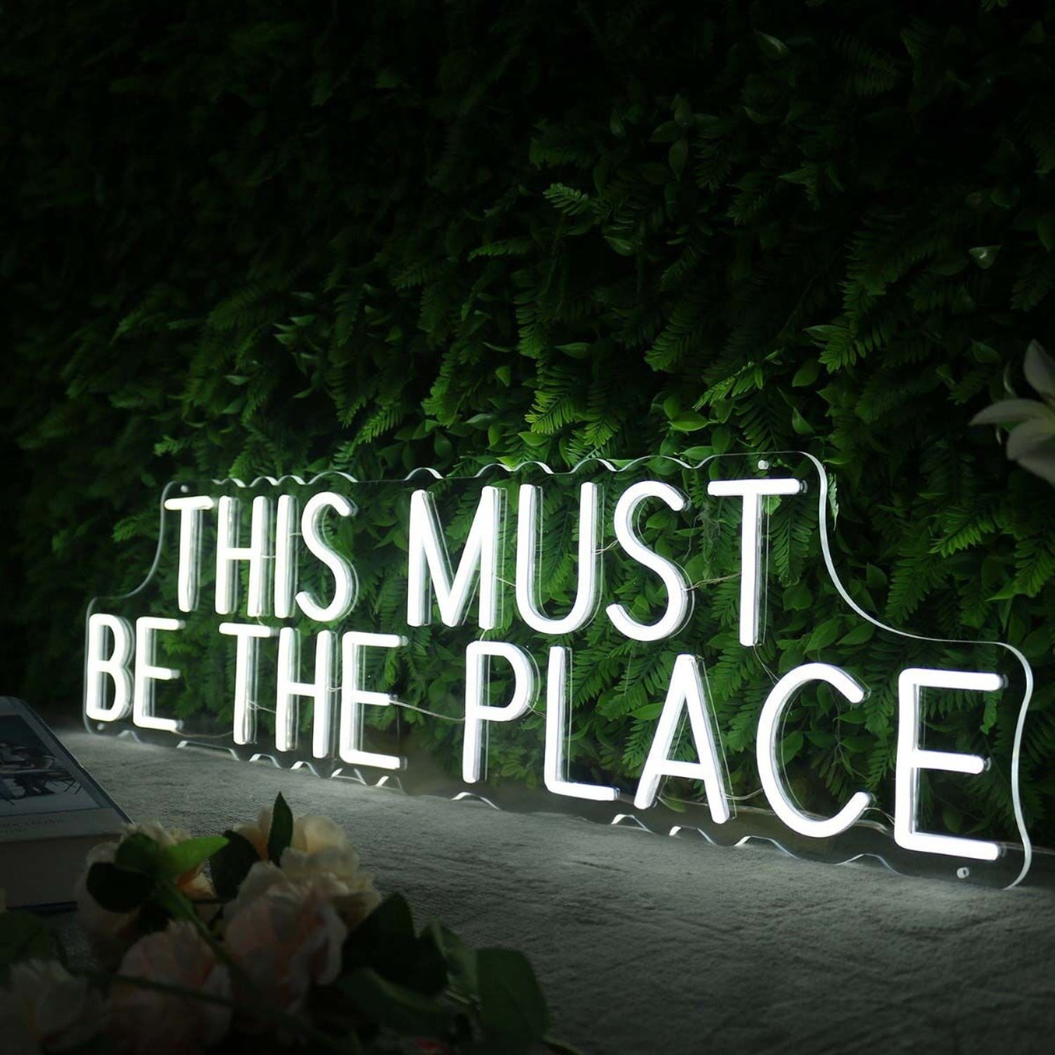 This Must Be The Place White Led Neon Sign - Shineneon