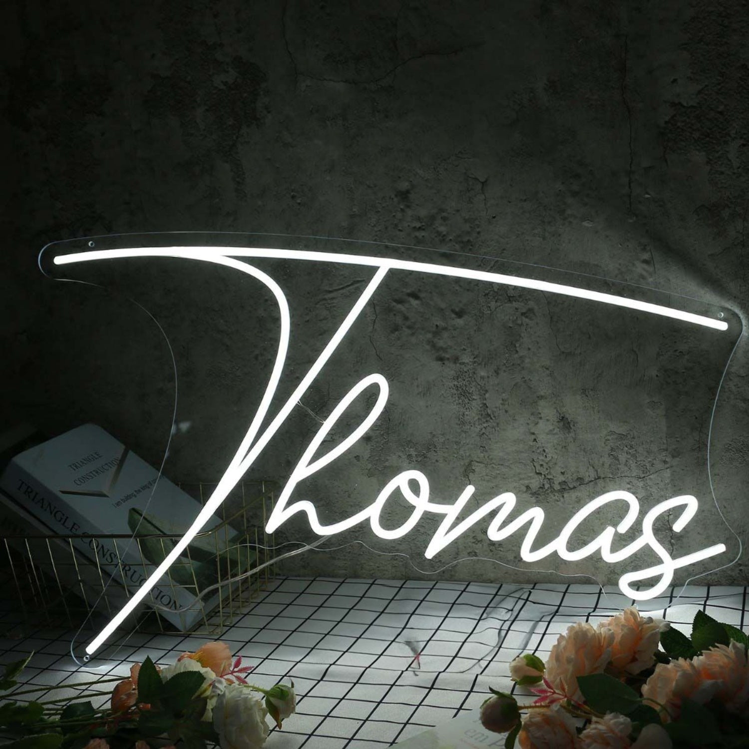 Thomas White Name Led Neon Sign - Shineneon