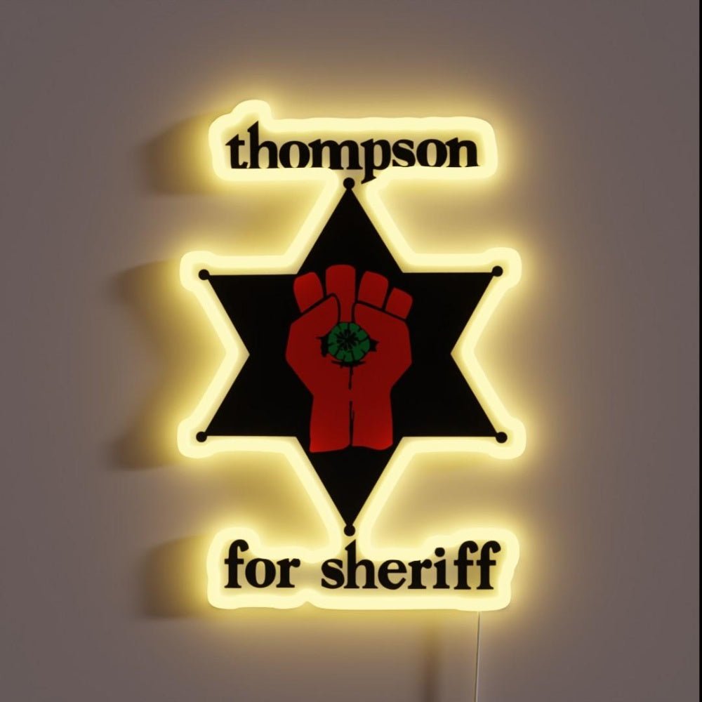 Thompson For Sheriff Rgb Led Neon Sign - Shineneon