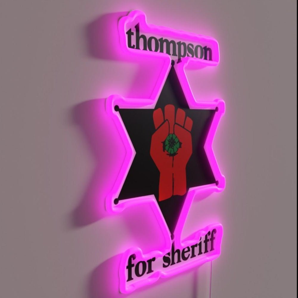 Thompson For Sheriff Rgb Led Neon Sign - Shineneon