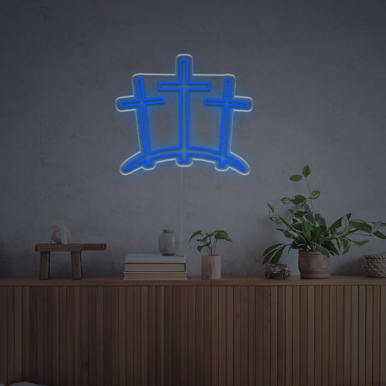 Three Ten Crosses Led Neon Sign | Shineneon