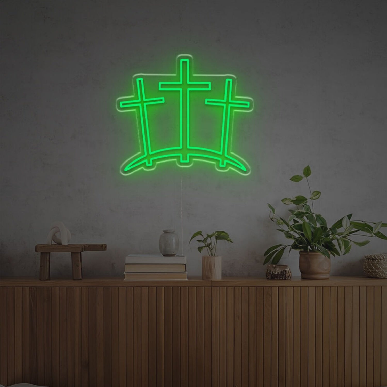 Three Ten Crosses Led Neon Sign | Shineneon