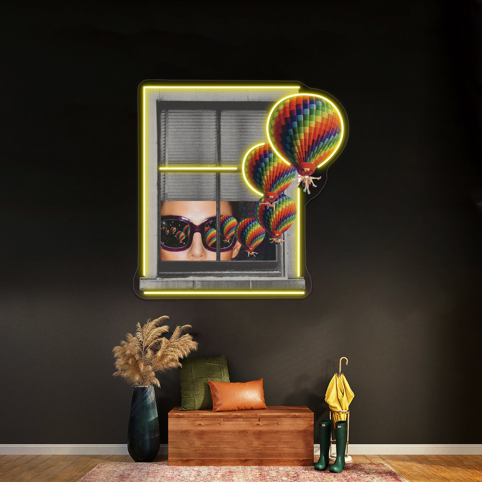 Through The Looking Glasses Wall Artwork Neon Signs | Shineneon