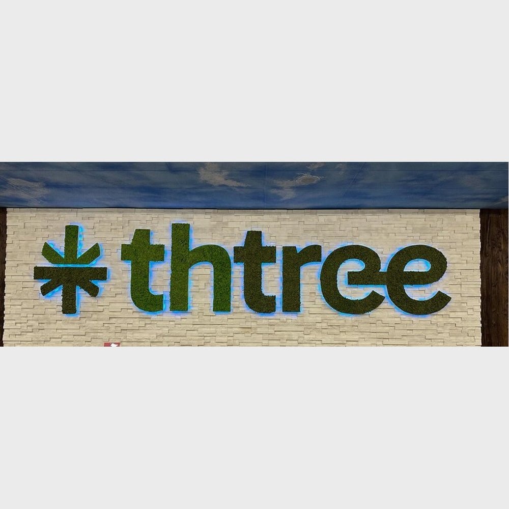 Thtree 3D Moss Letter Sign - Shineneon