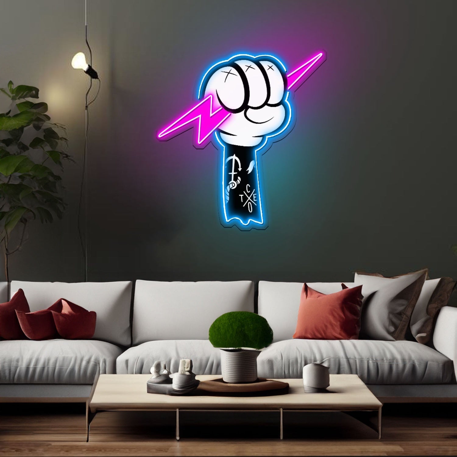 Thunder Fight Led Neon Sign X Acrylic Artwork - Shineneon