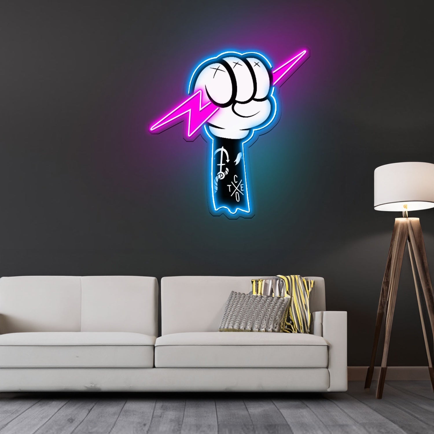 Thunder Fight Led Neon Sign X Acrylic Artwork - Shineneon