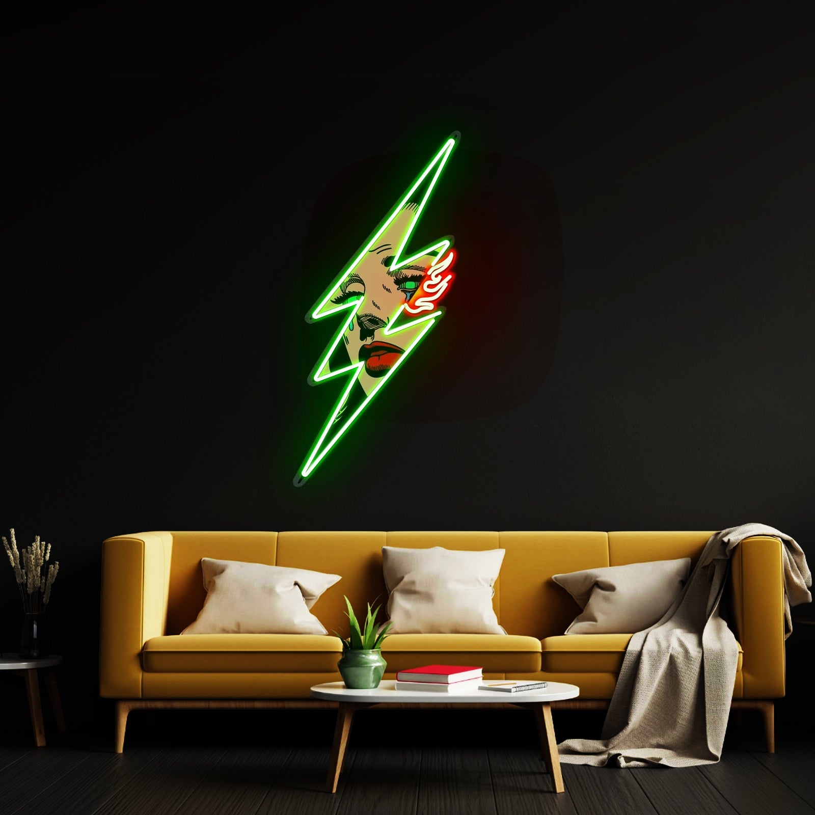 Thunder Girl Led Neon Artwork For Sale - Shineneon
