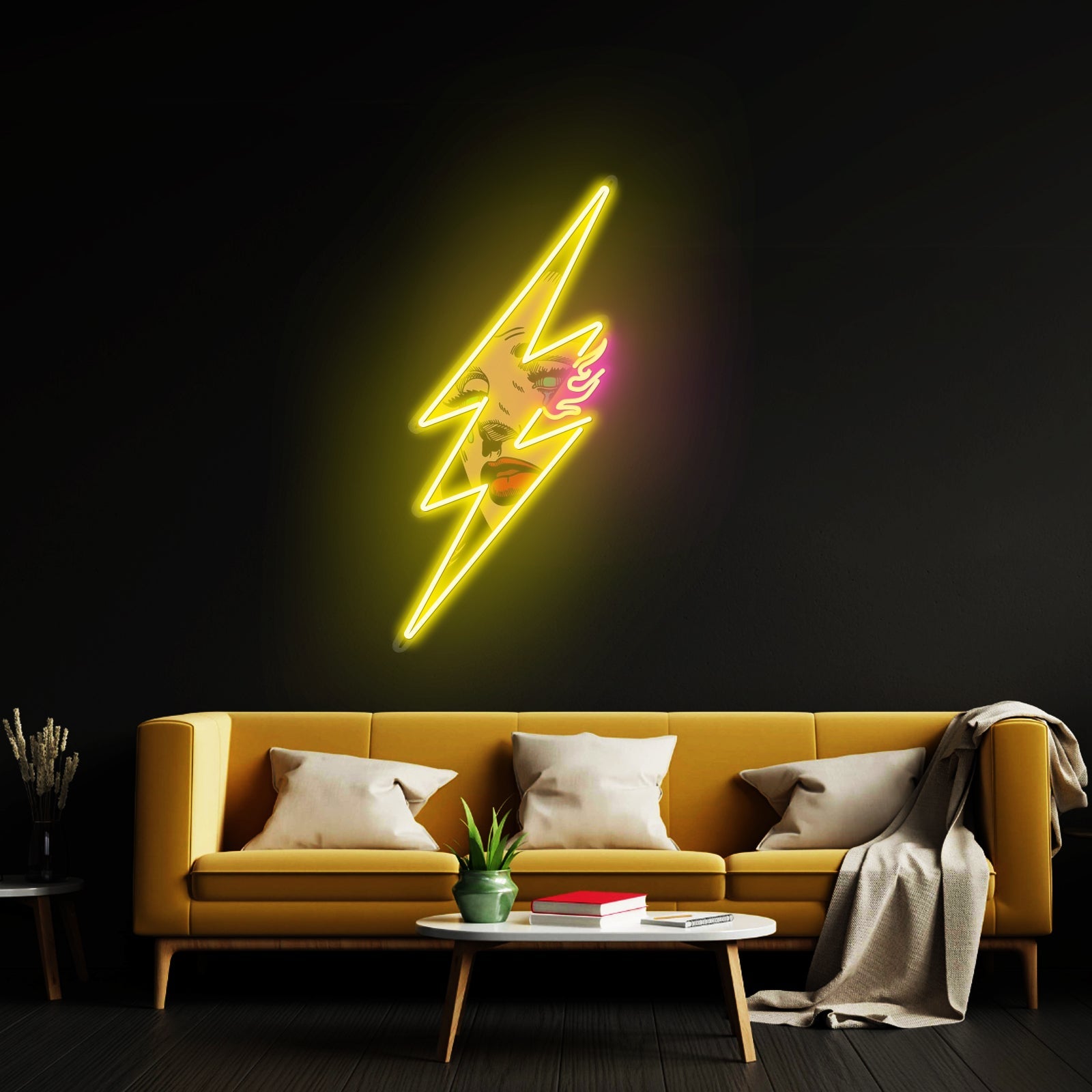 Thunder Girl Led Neon Artwork For Sale - Shineneon