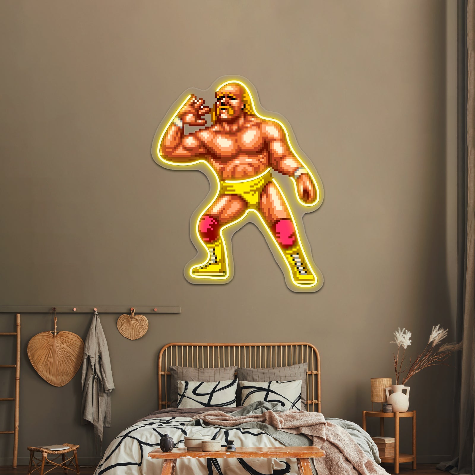 Thunder Mania Wrestlefest Artwork Personalized Neon Signs | Shineneon