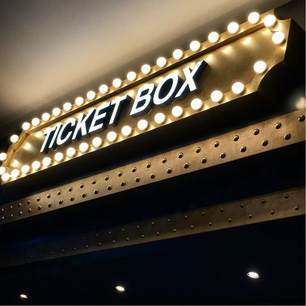 Ticket Box 3D Frontlit Channel Letters Led Light Sign - Shineneon
