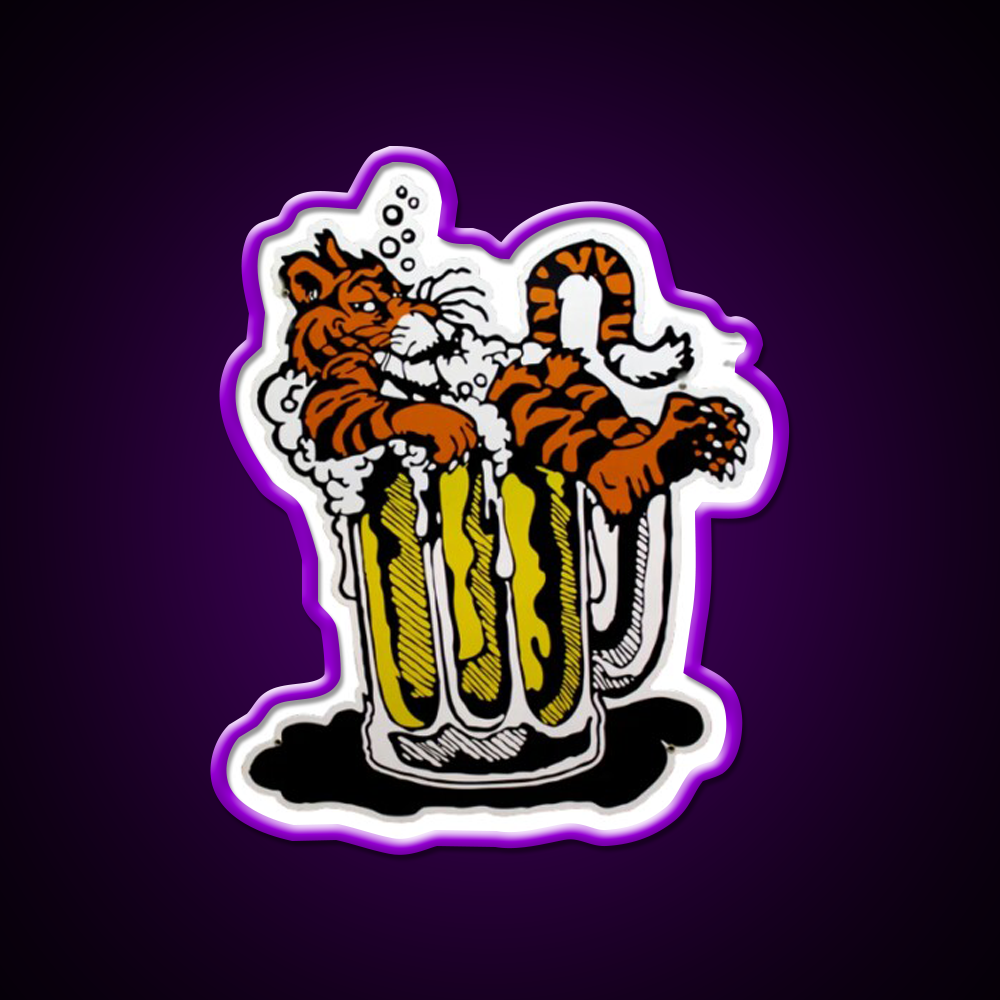 Tiger Town Tavern Beer Bar Decor Led Neon Sign Rgb Color - LED neon sign view 9