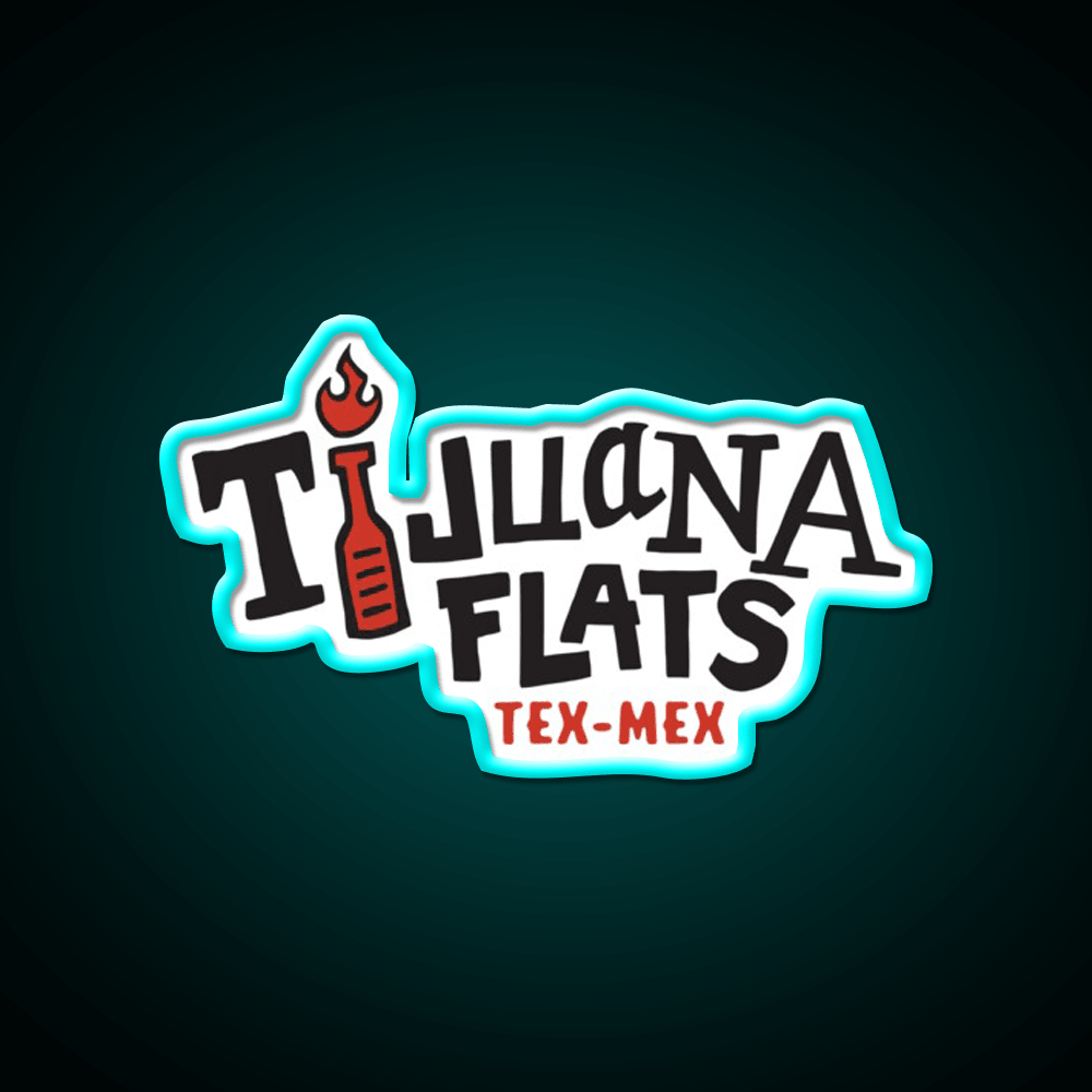 Tijuana Flats Fast Food Led Neon Sign For Burger Place Rgb Color - Shineneon