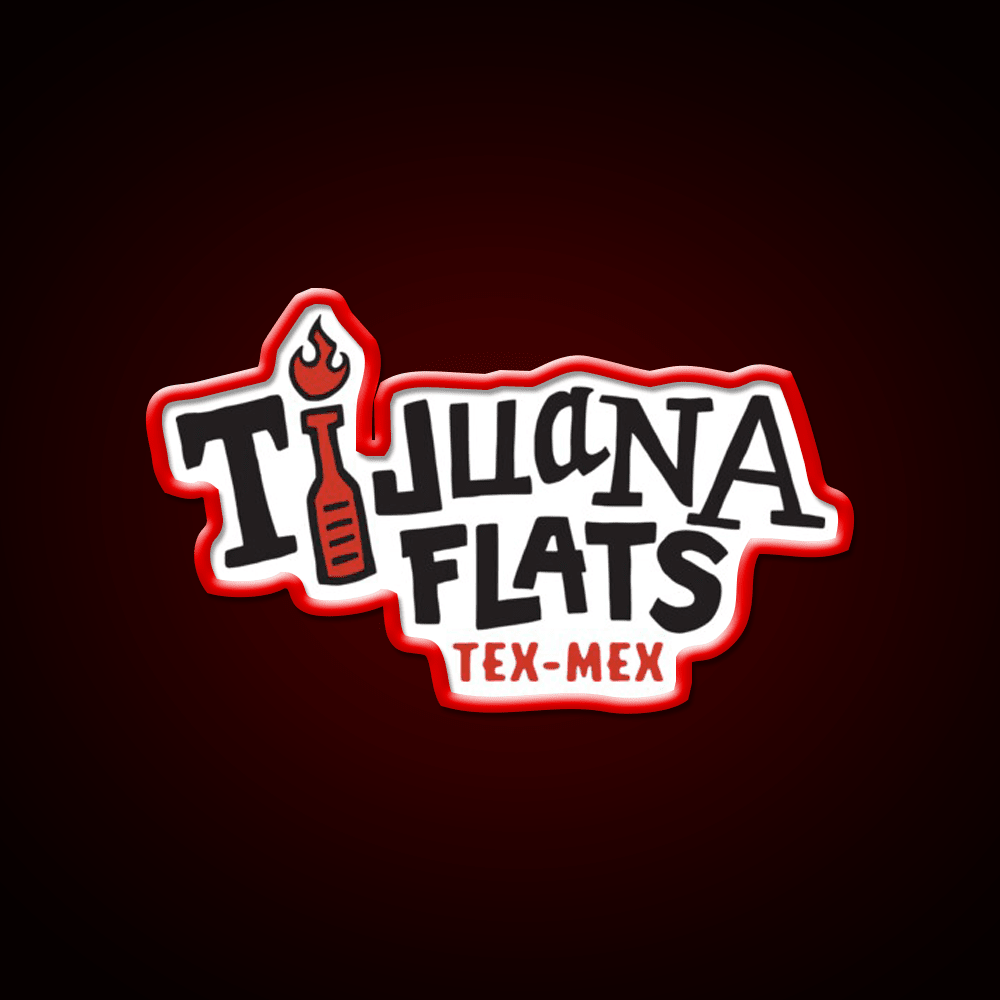 Tijuana Flats Fast Food Led Neon Sign For Burger Place Rgb Color - Shineneon