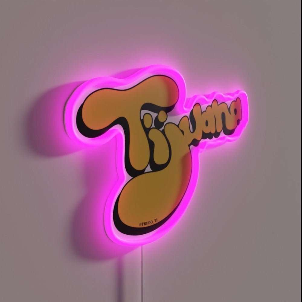 Tijuana La Esquina Del Mundo Rgb Led Neon Sign - Shineneon