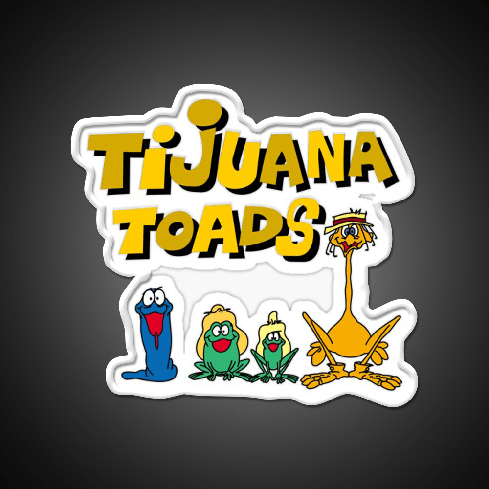 Tijuana Toads And Friends Party Drink Tequila Led Neon Sign Rgb Color - Shineneon