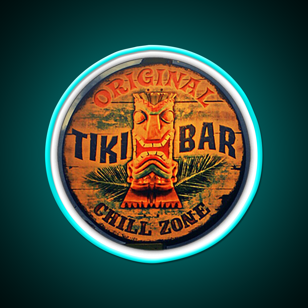 Tiki Bar Cocktail Bar Decor Led Neon Sign Rgb Color - Size and dimension reference