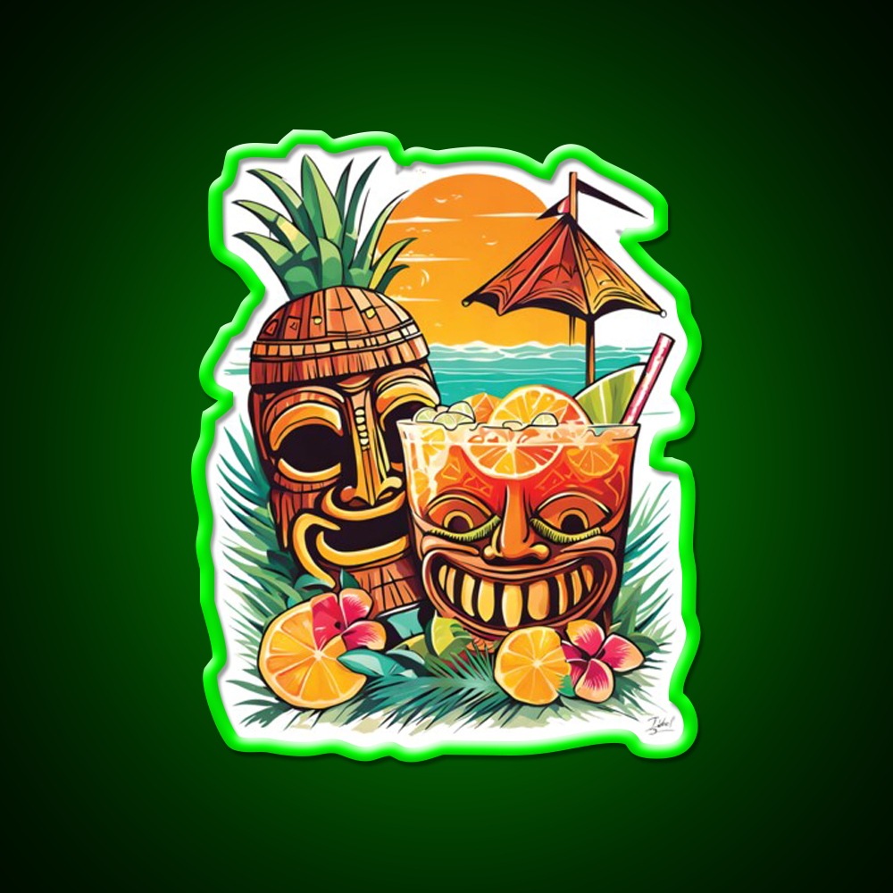 Tiki Cocktail Bar Decor Led Neon Sign Rgb Color - LED neon sign view 8