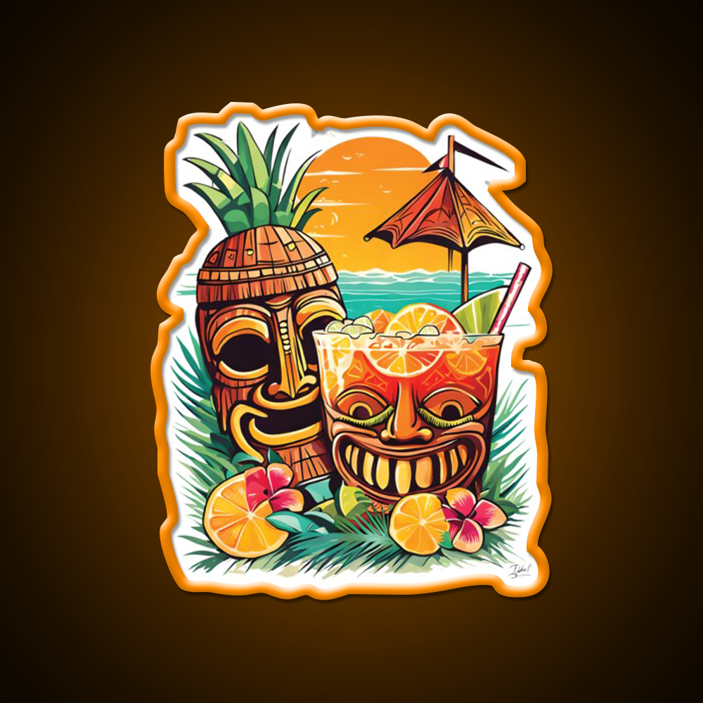 Tiki Cocktail Bar Decor Led Neon Sign Rgb Color - LED neon sign view 6