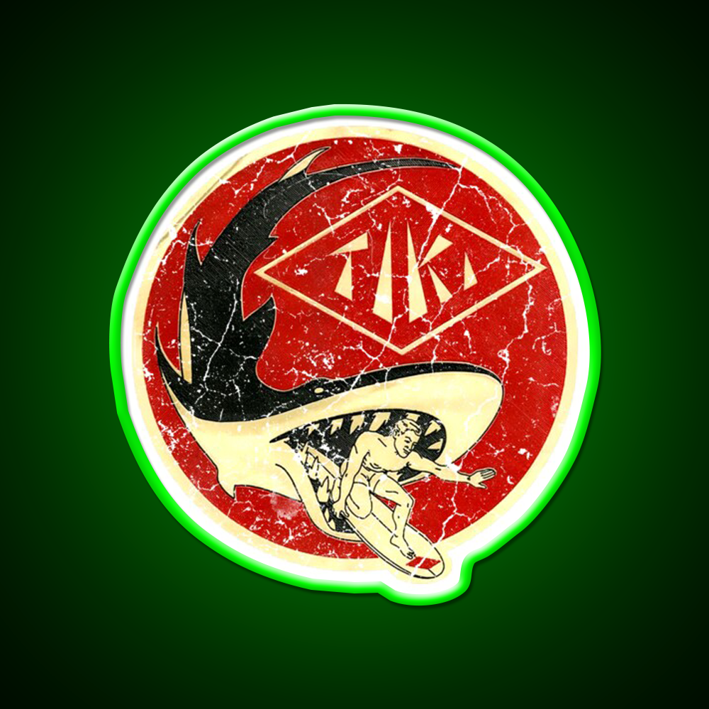 Tiki Shark Cocktail Bar Decor Led Neon Sign Rgb Color - LED neon sign view 8