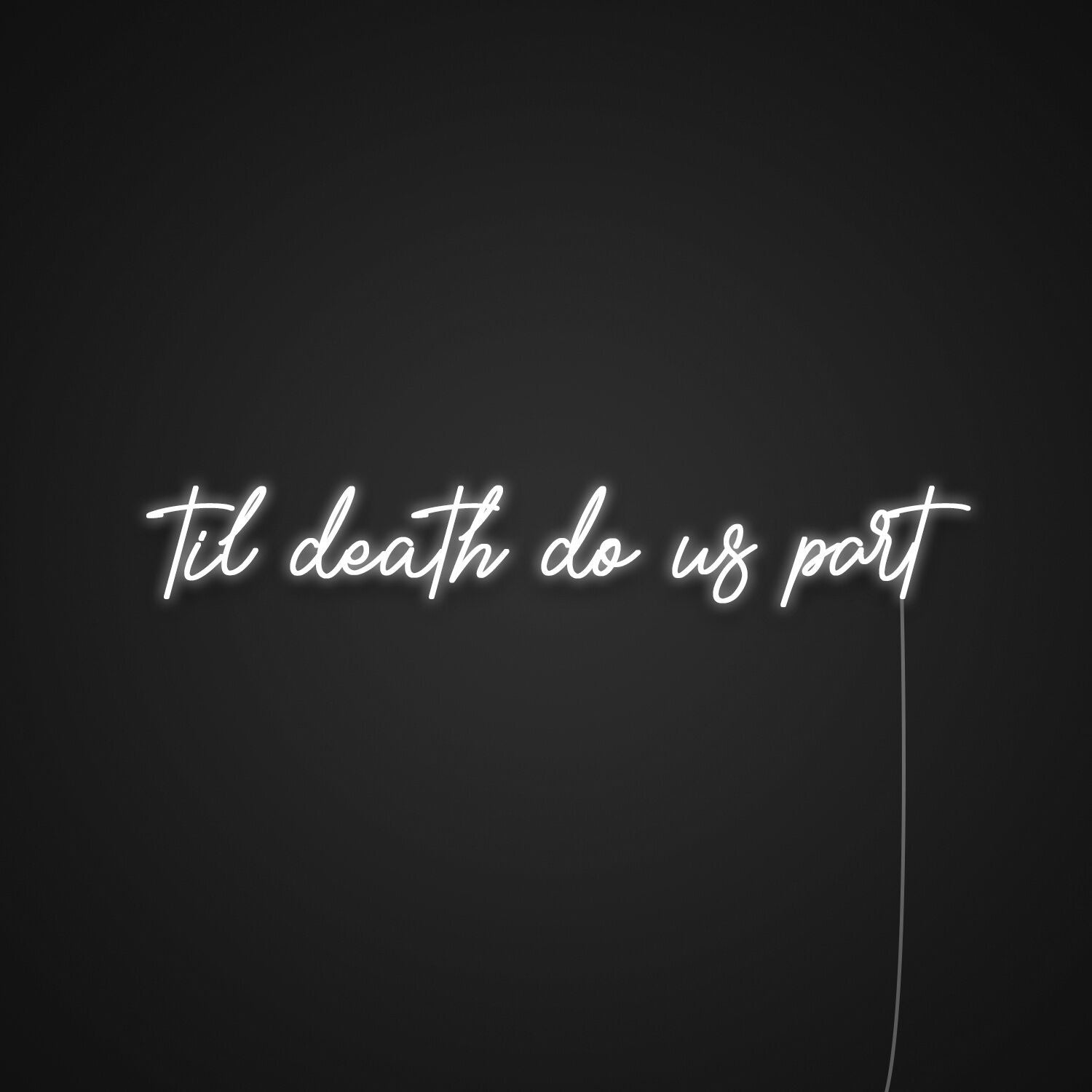 Til Death Do Us Part Neon Sign For Romantic And Wedding Decor | Shineneon