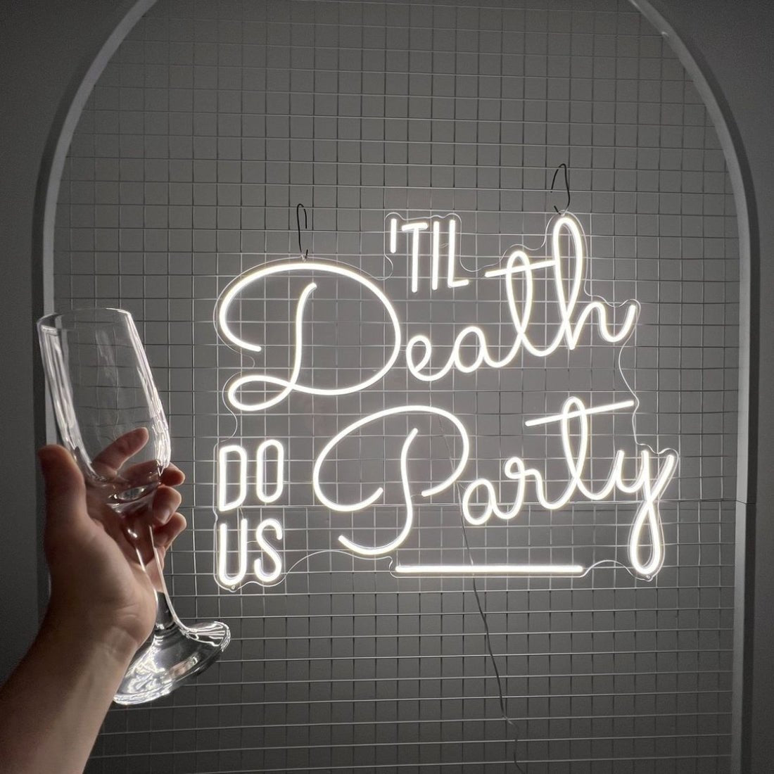 Til Death Do Us Party Neon Signs Neon Lights Led Business Sign - Shineneon