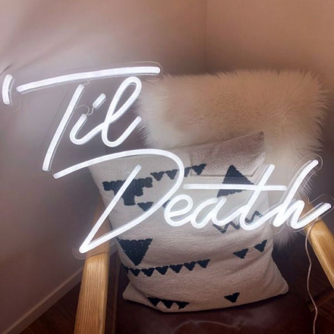 Til Death Led Sign Business Neon Sign For Home - Shineneon