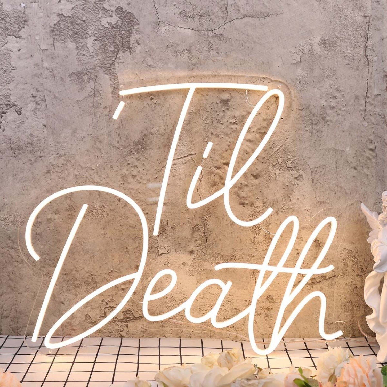 Til Death Yellow Led Neon Sign - Shineneon