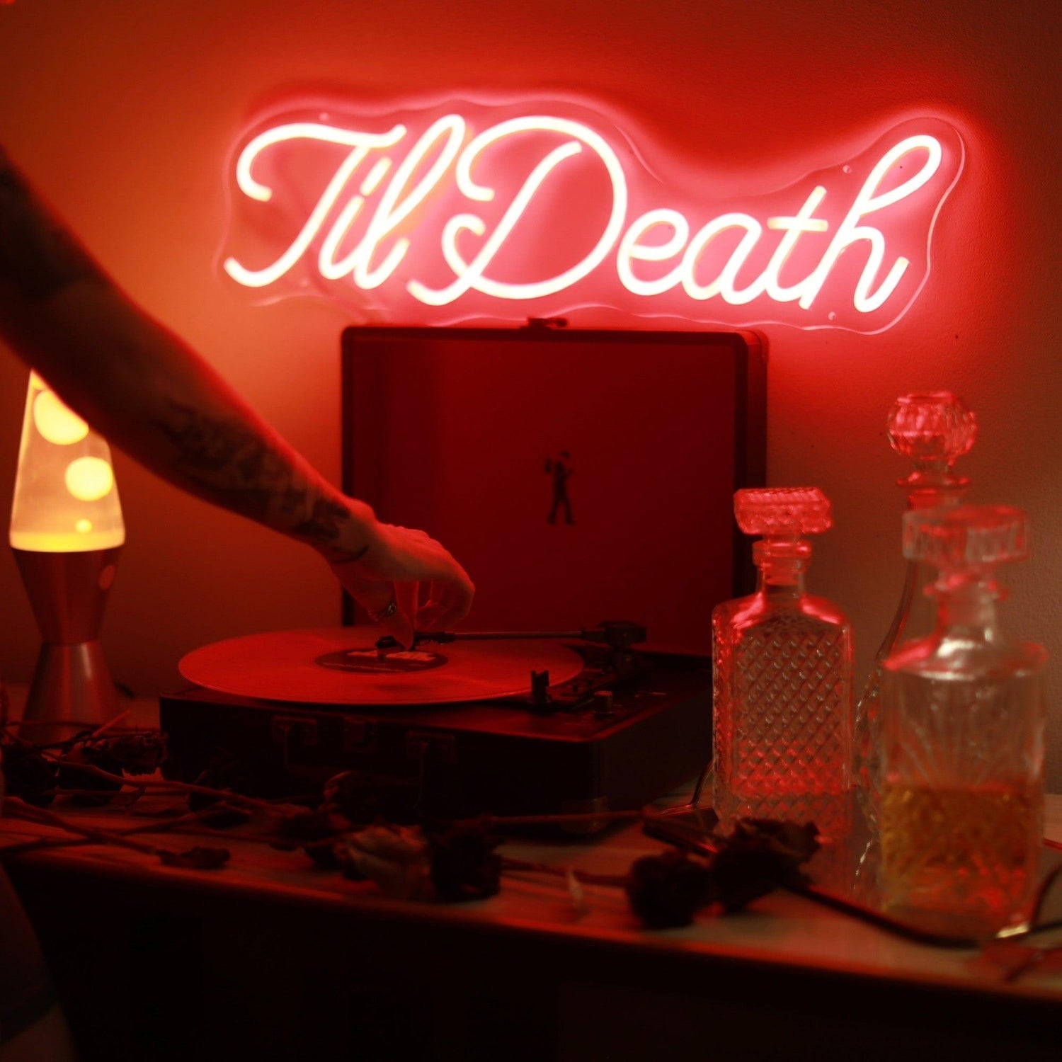 Tildeath Curly Red Led Neon Sign Bar Wedding Plant Decor | Shineneon