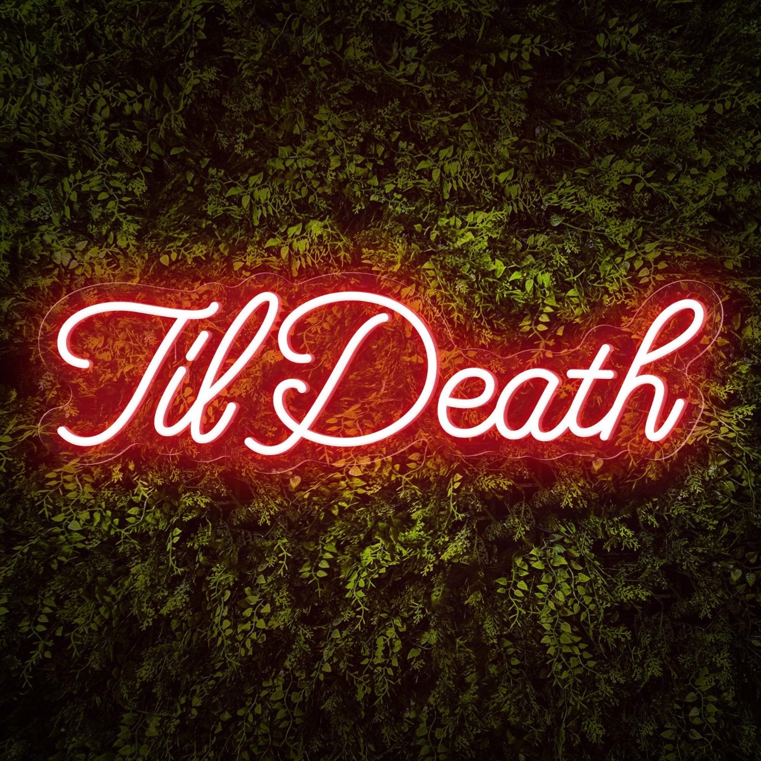 Tildeath Curly Red Led Neon Sign Bar Wedding Plant Decor | Shineneon