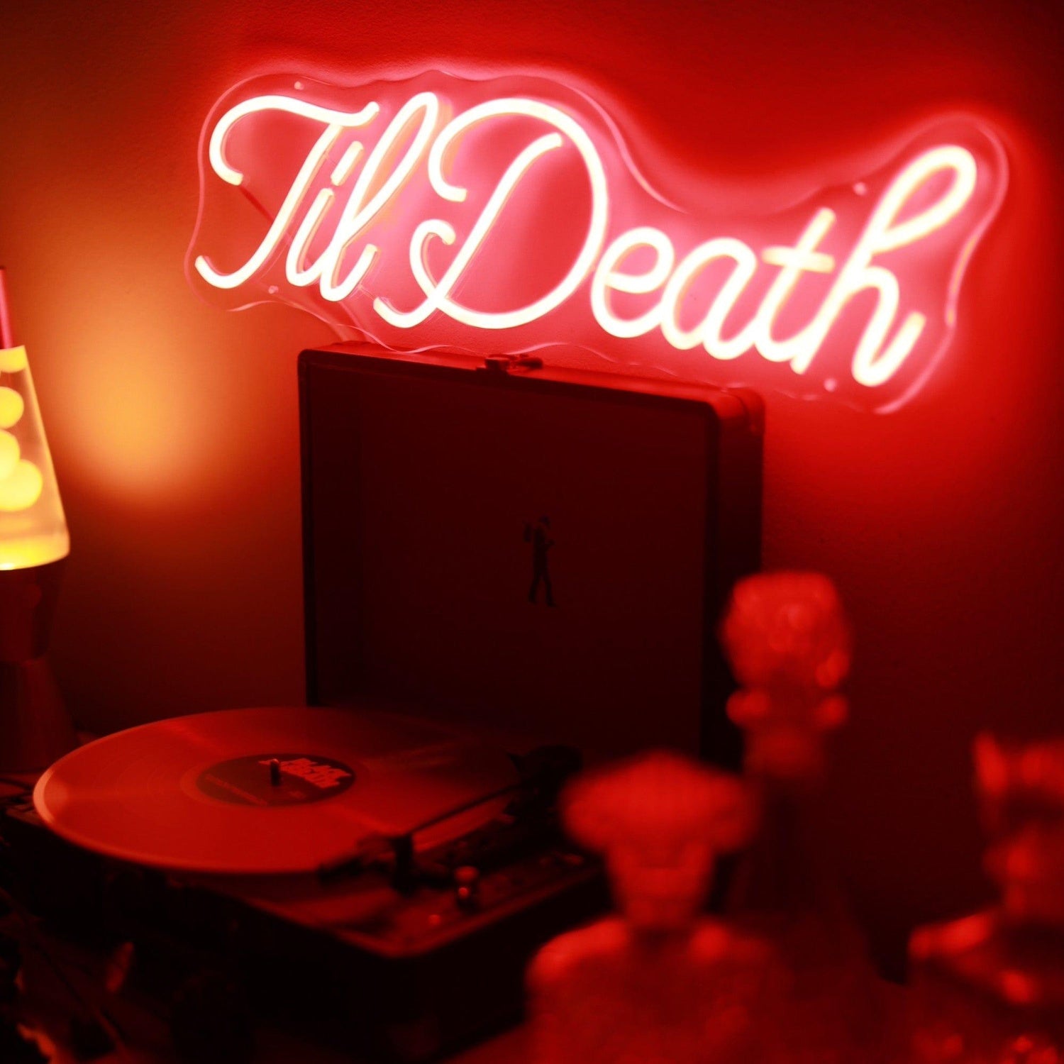 Tildeath Curly Red Led Neon Sign Bar Wedding Plant Decor | Shineneon