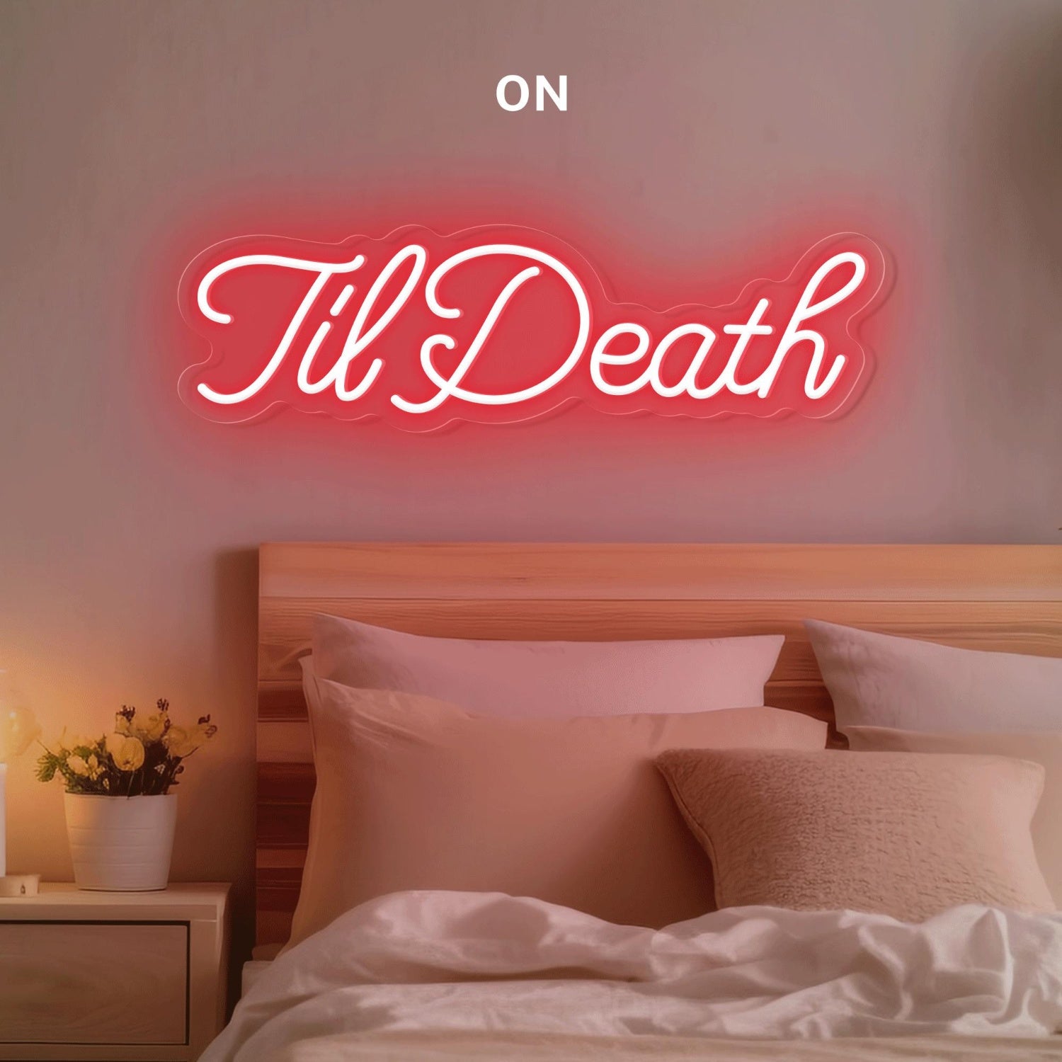 Tildeath Curly Red Led Neon Sign Bar Wedding Plant Decor | Shineneon