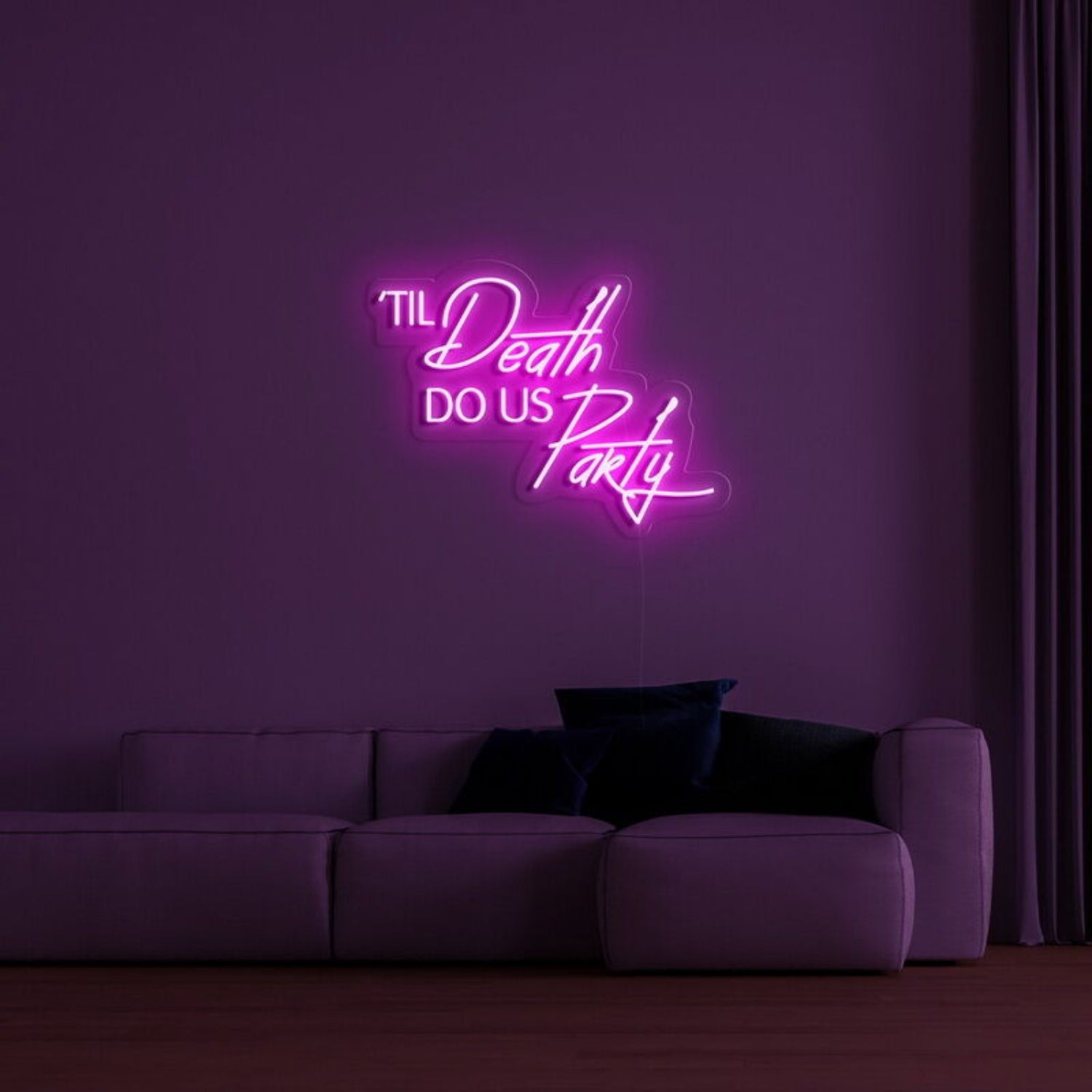 Till Death Do Us Party Neon Sign For Fun And Celebratory Spaces | Shineneon