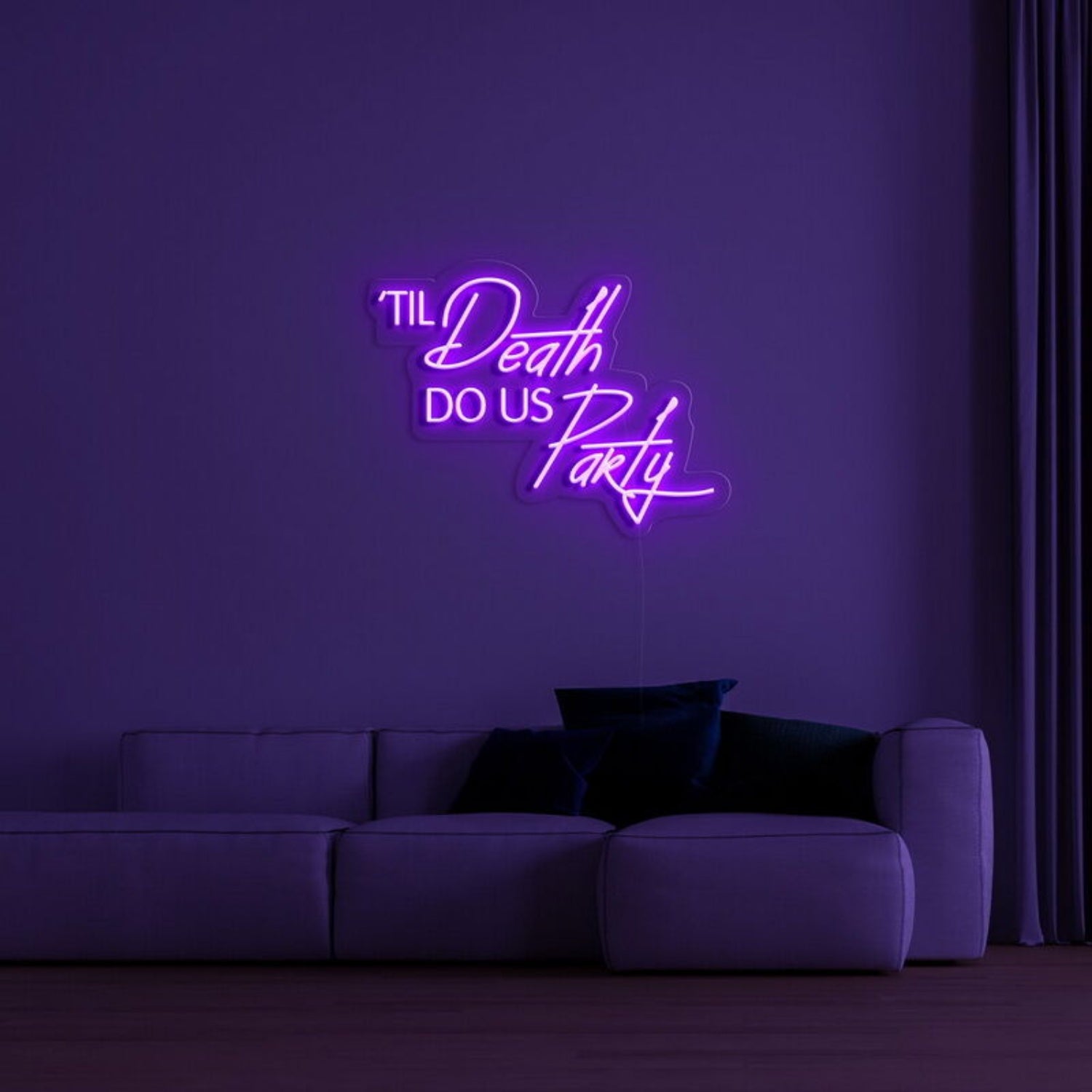 Till Death Do Us Party Neon Sign For Fun And Celebratory Spaces | Shineneon