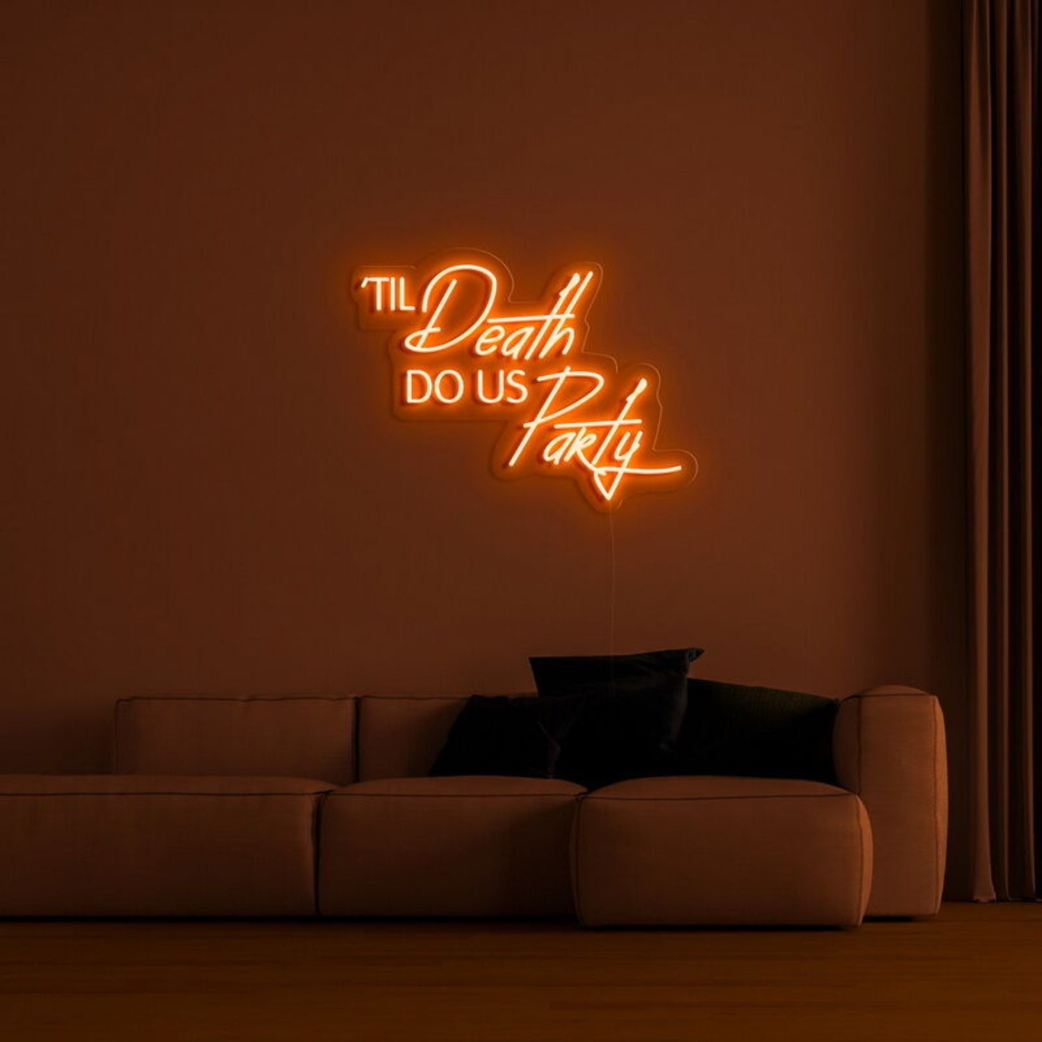 Till Death Do Us Party Neon Sign For Fun And Celebratory Spaces | Shineneon