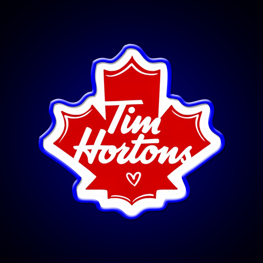 Tim Hortons Cafe Led Neon Sign Espresso Bar Art Rgb Color