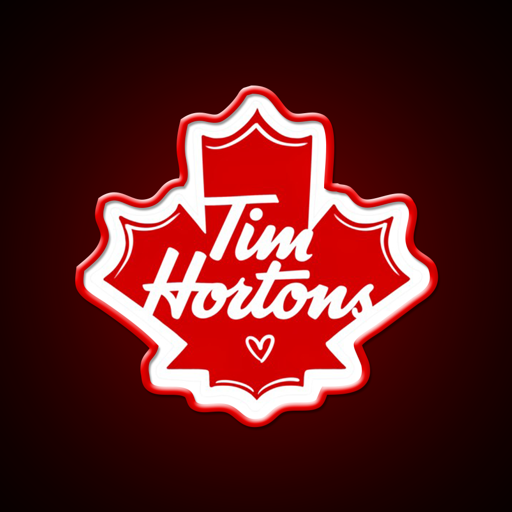 Tim Hortons Cafe Led Neon Sign Espresso Bar Art Rgb Color