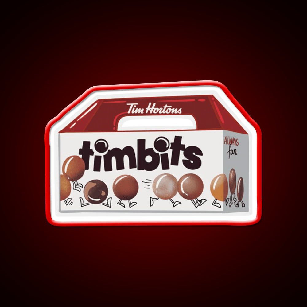 Timbits Tim Hortons Snack Food Led Neon Sign Rgb Color - Shineneon
