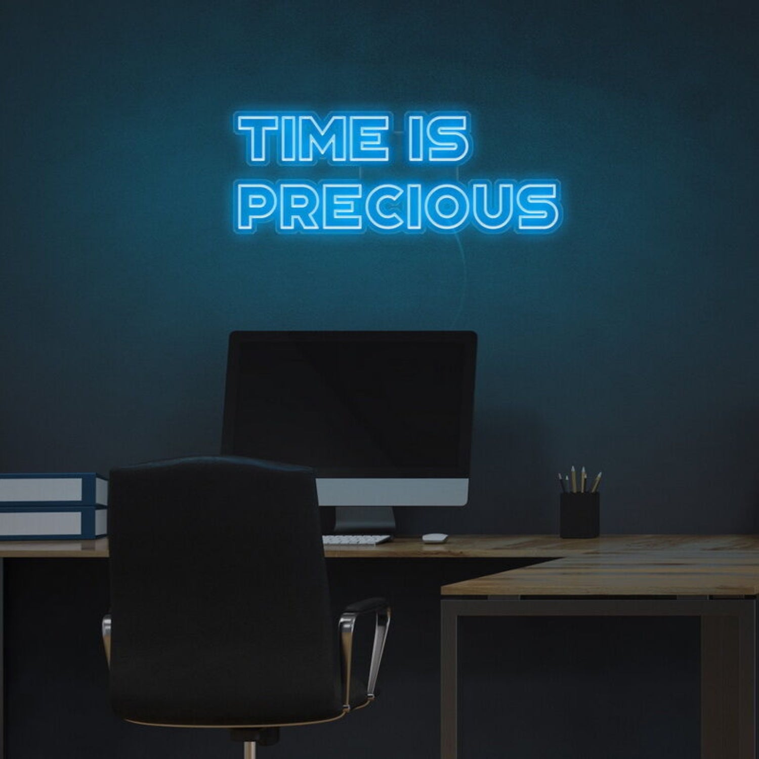 Time Is Precious Led Neon Sign For Mindful And Motivational Spaces | Shineneon