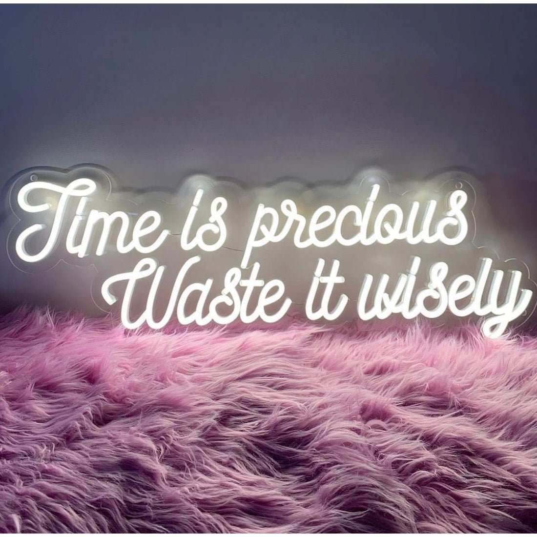 Time Is Precious Waste It Wisely Led Sign Business Neon Sign - Shineneon