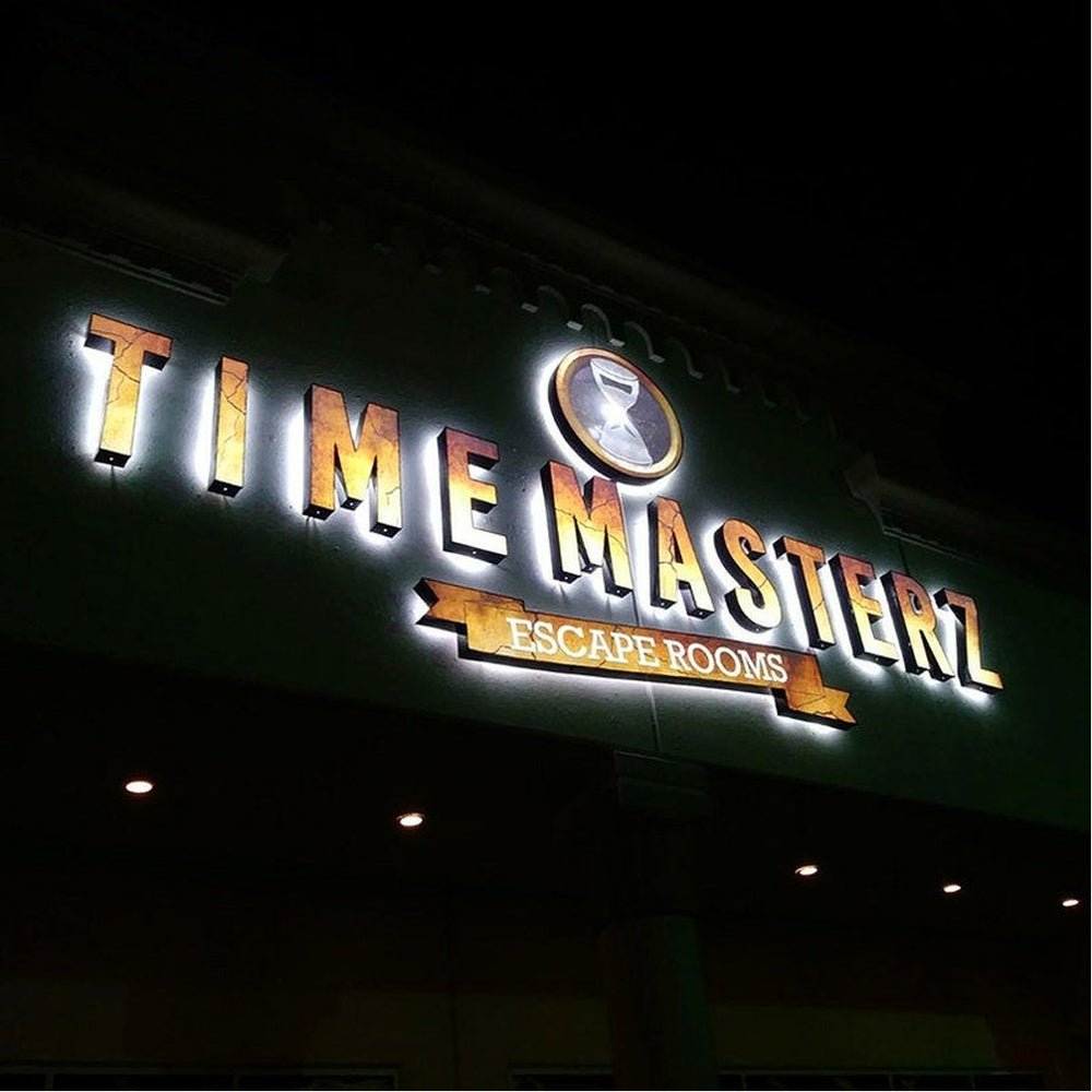 Time Masterz 3D Frontlit And Backlit Channel Letter Led Light Sign - Shineneon