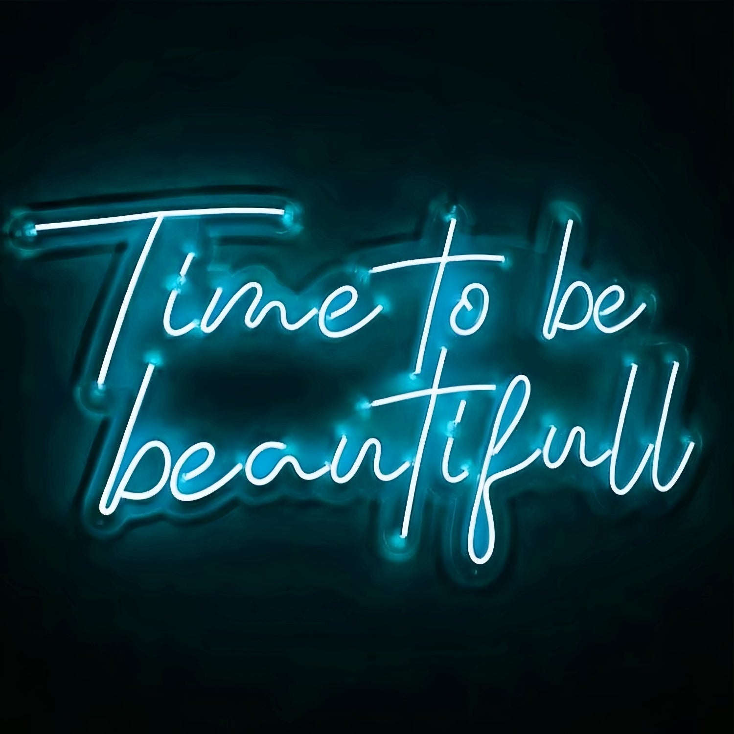 Time To Be Beautiful Radiate Elegance With Led Neon Sign | Shineneon