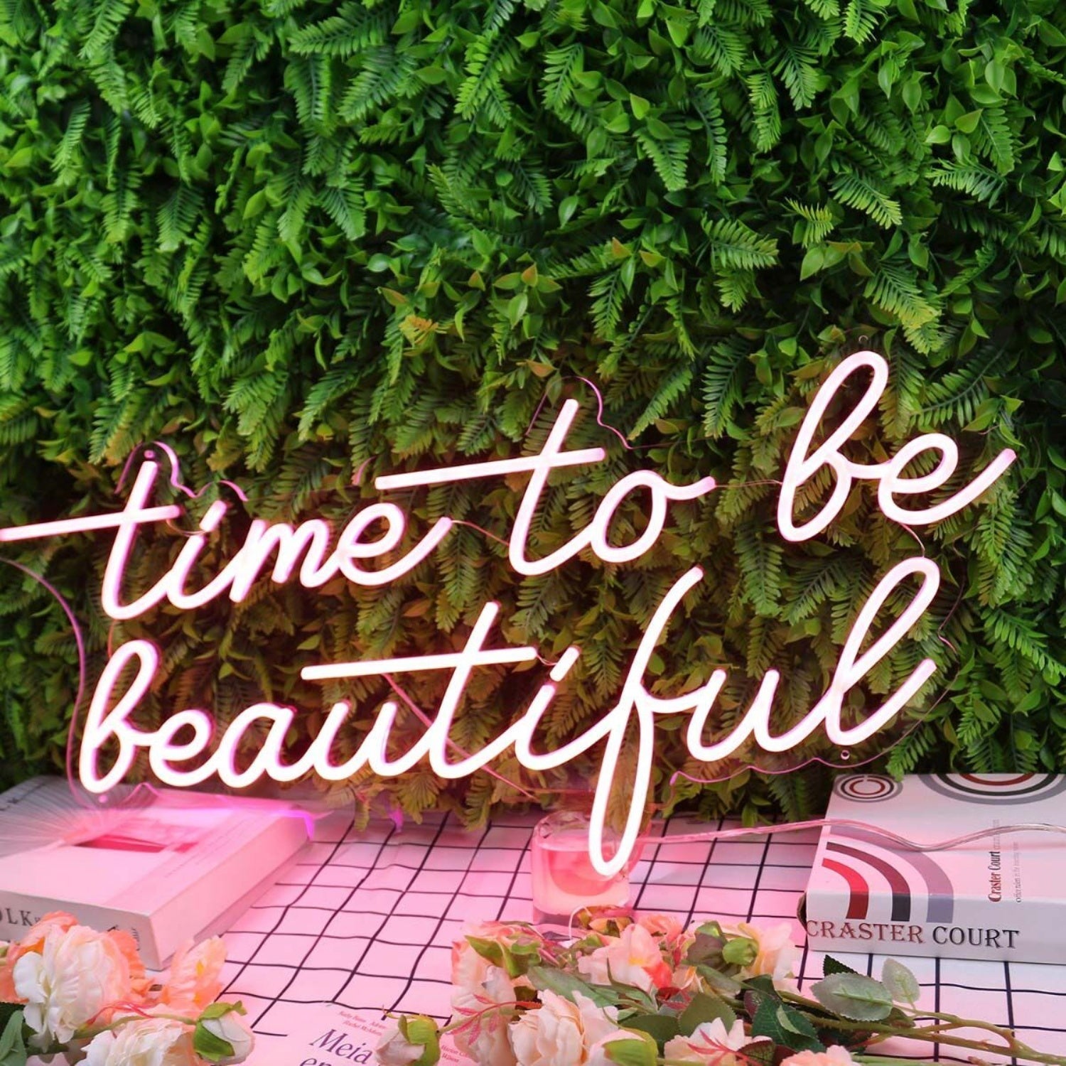 Time To Be Beautiful Red Led Neon Sign - Shineneon