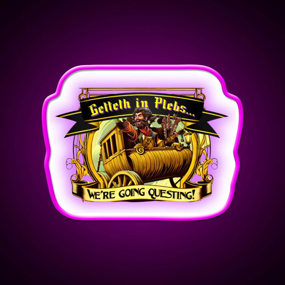 Time To Quest Man Cave Bar Led Neon Sign Rgb Color