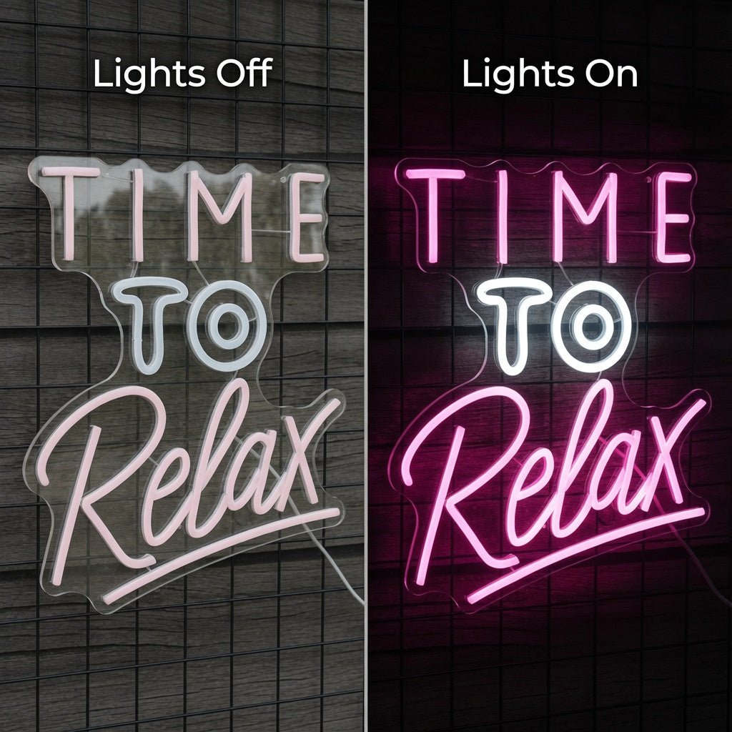 Time To Relax LED Neon Sign - Shineneon