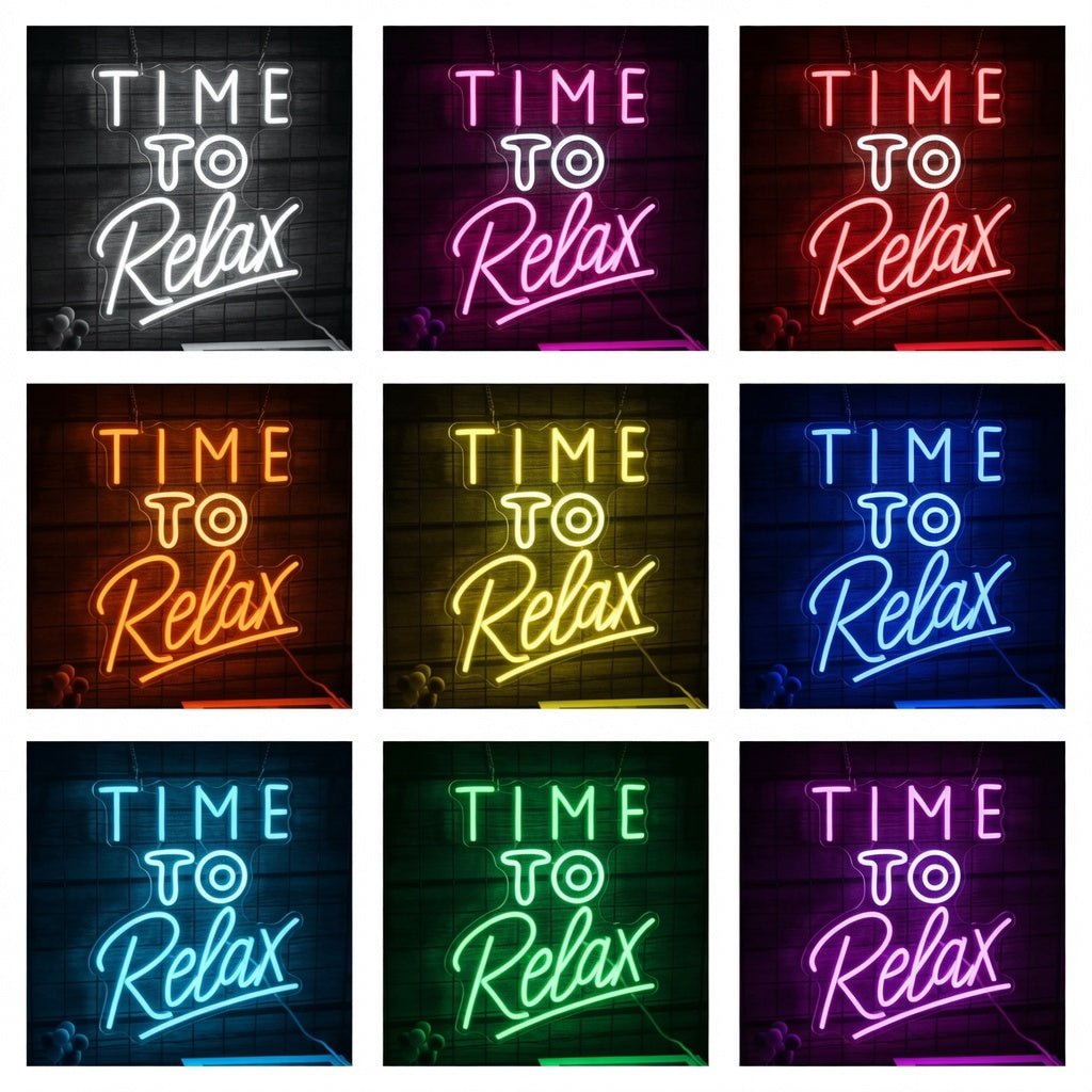 Time To Relax Wall Decor LED Neon Sign - Shineneon