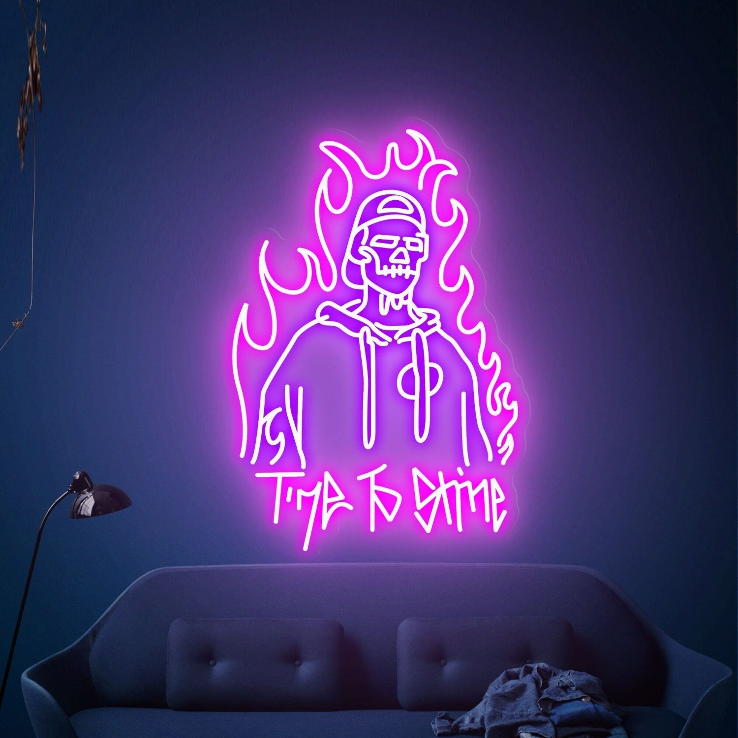 Time To Shine Led Neon Sign Game Room Bars Stores - Shineneon