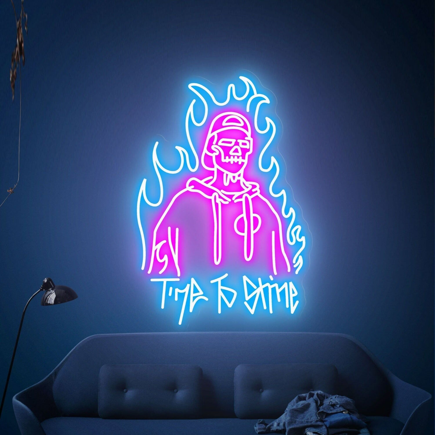 Time To Shine Led Neon Sign Game Room Bars Stores - Shineneon