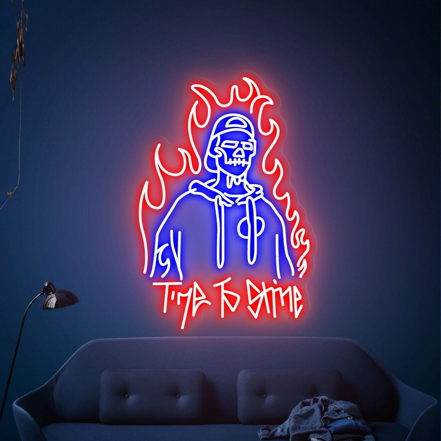 Time To Shine Led Neon Sign Game Room Bars Stores - Shineneon